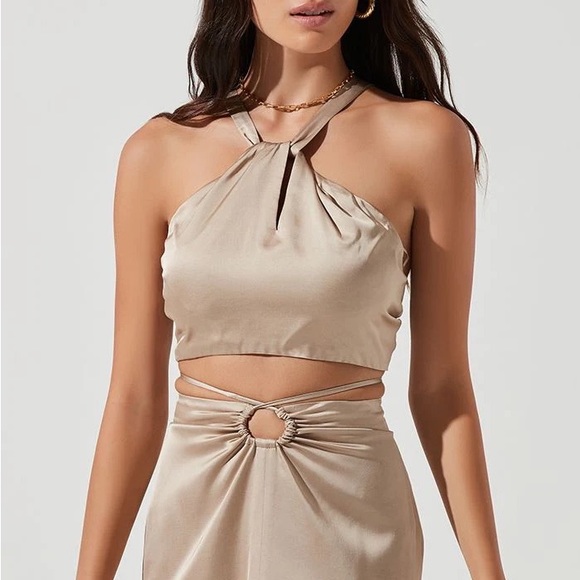 ASTR THE LABEL | ROBIN TOP | KHAKI - Picture 4 of 7